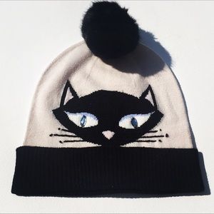 NWTs Kate Spade Cool Cat Beanie with Pom
